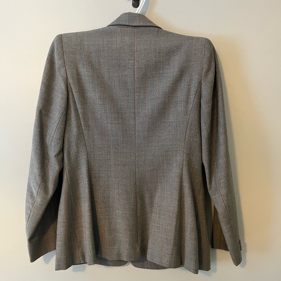 1940s Grey with Red Pinstripes That Young Leeds Look Two Piece Suit Medium - Picture 2 of 8